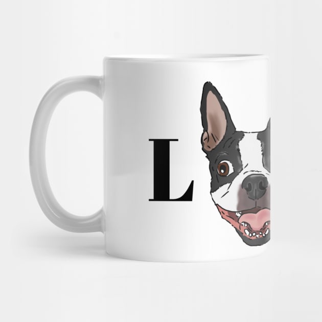 Boston Terrier LOVE, Cartoon Boston Terrier, Cute by sockdogs